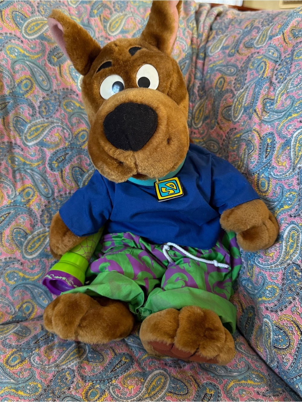 Talking flashlight Scooby Doo plush toy